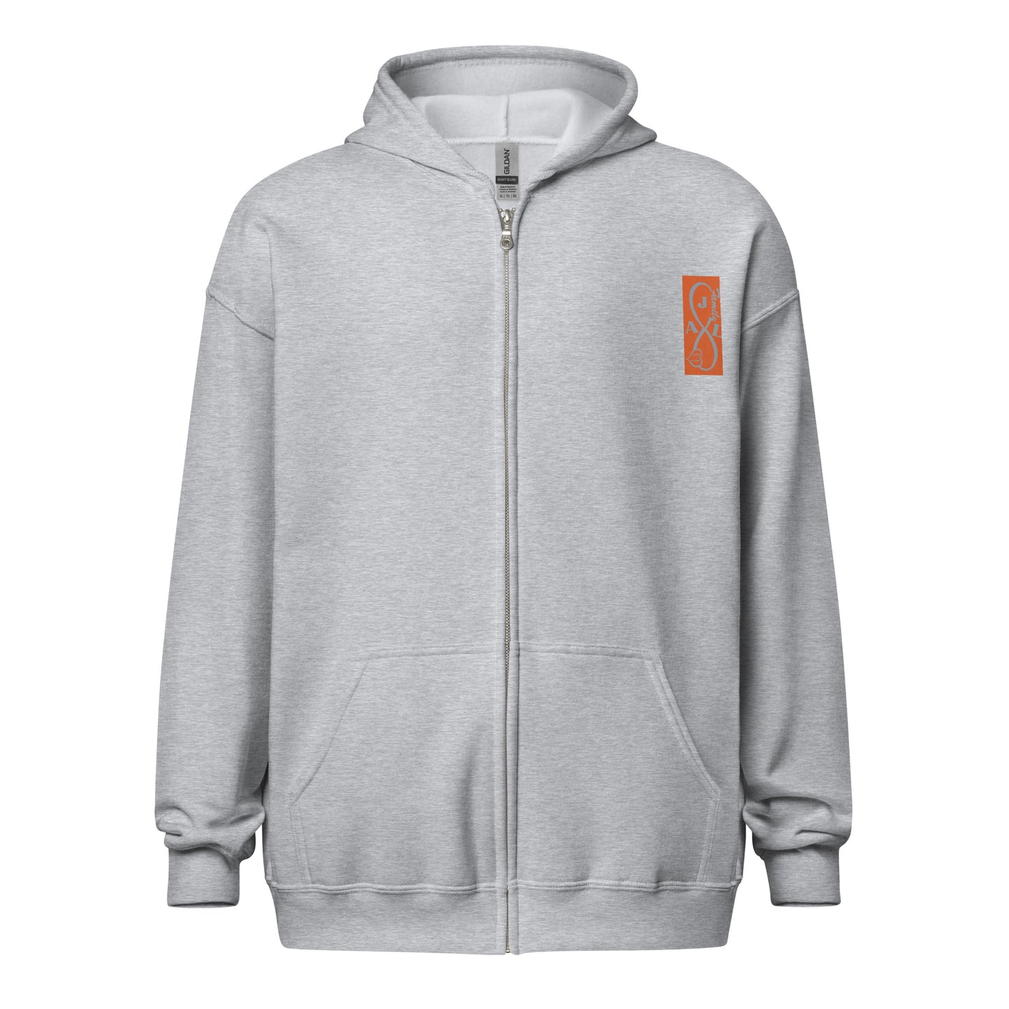 AJL Collection heavy blend zip hoodie